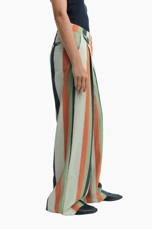 Pantalones Wide Leg Rayas Pat