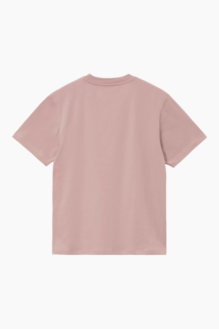 Camiseta W S/S Script Embroidery - Gentle Pink / Cinnerus