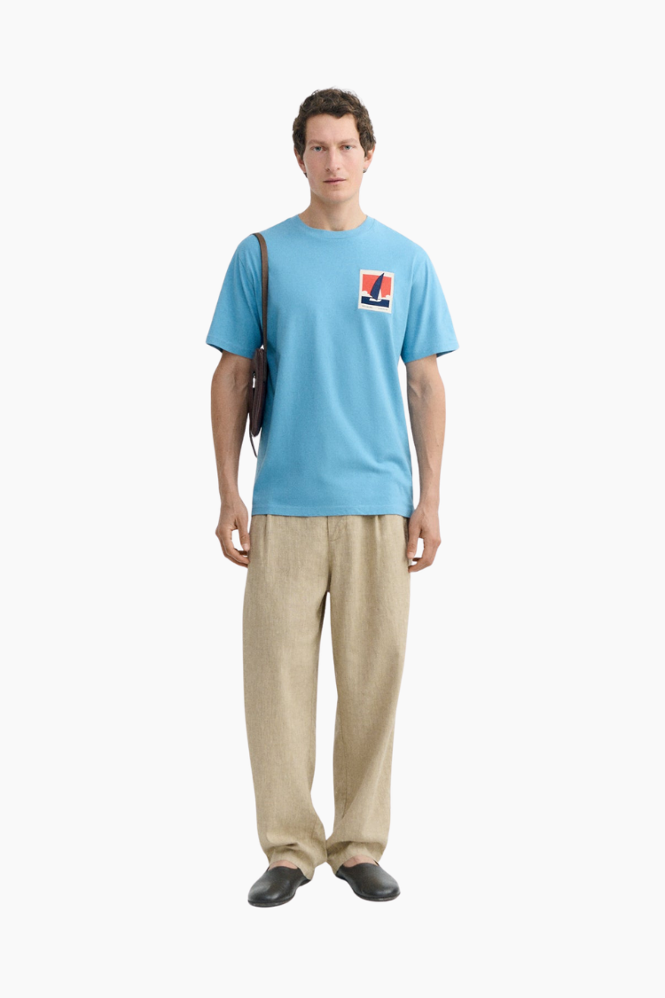 Camiseta Optimist Zach azul patch