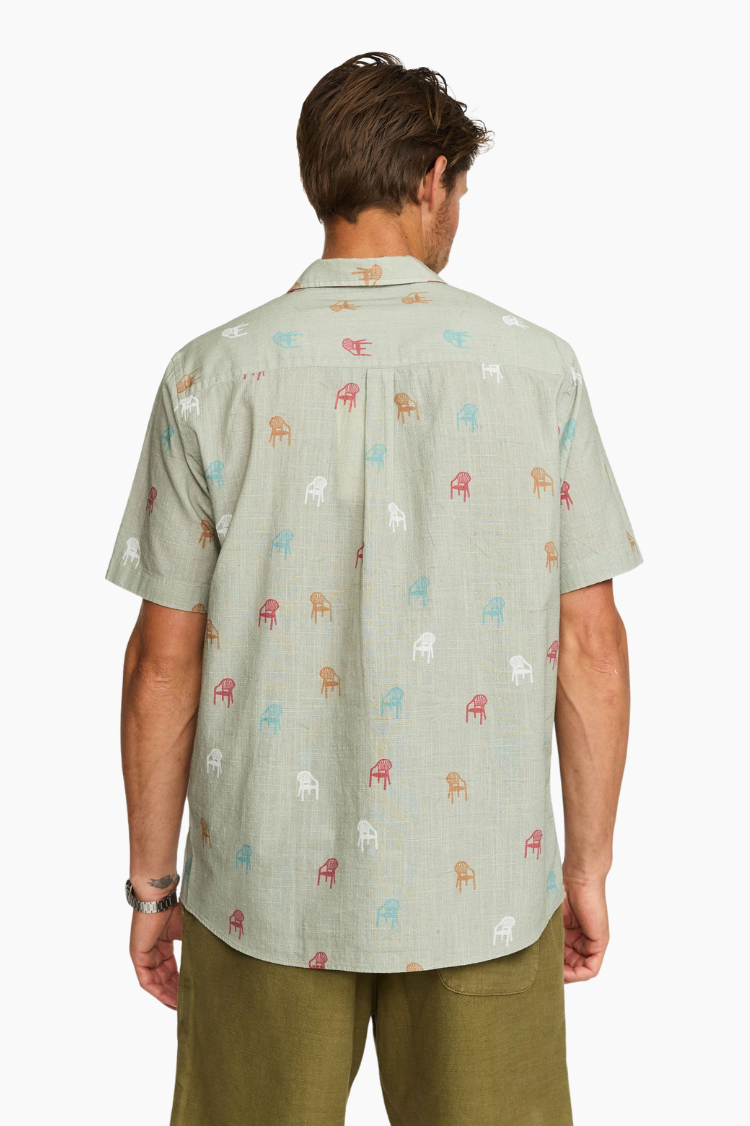 Camisa Cuban Chairs - Light Green