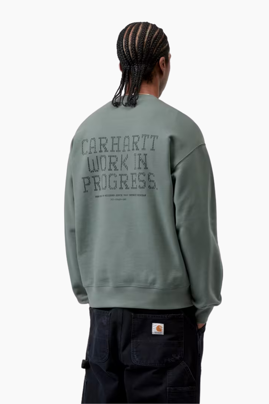 Sudadera Punched Sweatshirt - Velvet Green