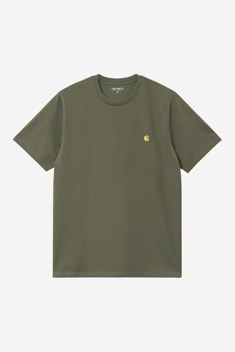 Camiseta Carhartt S/S Chase Leaf / Gold
