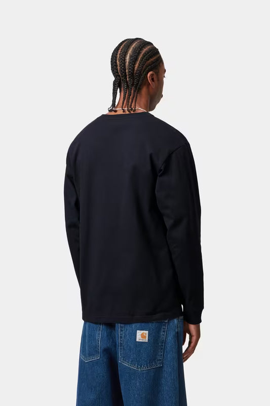 Camiseta L/S Chase - Dark Navy / Gold