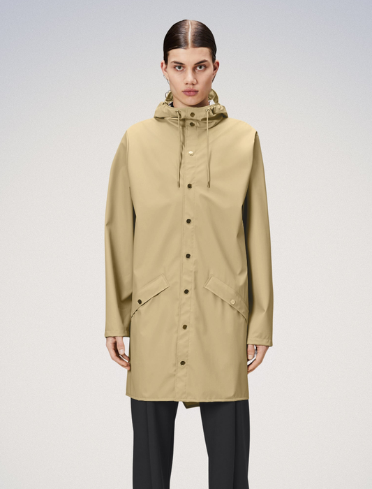 CHUBASQUERO LONG JACKET - SAND