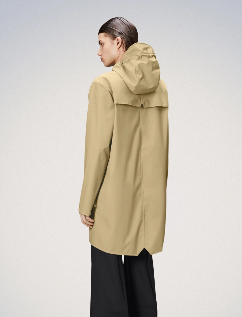 CHUBASQUERO LONG JACKET - SAND