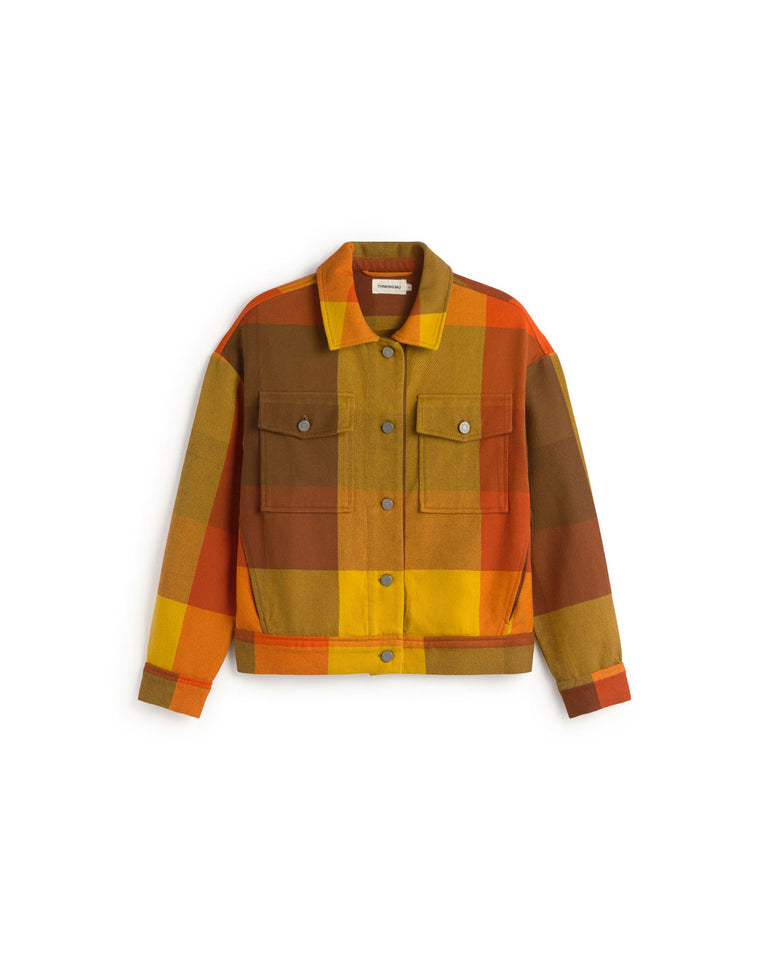 Chaqueta Frans cuadros marrones