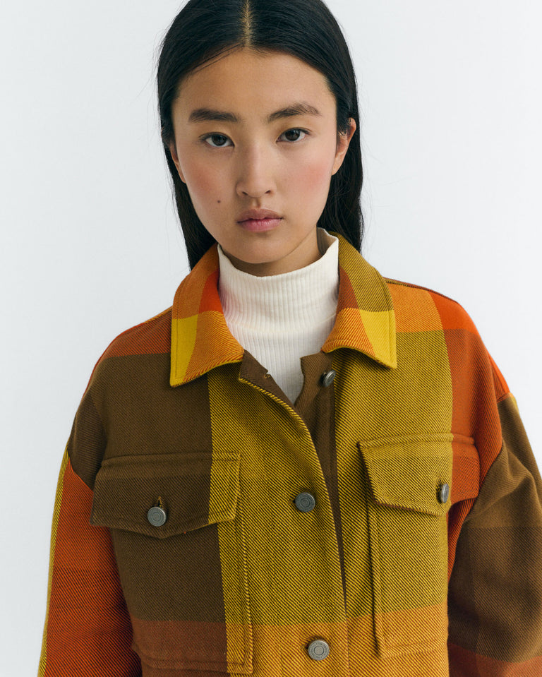 Chaqueta Frans cuadros marrones