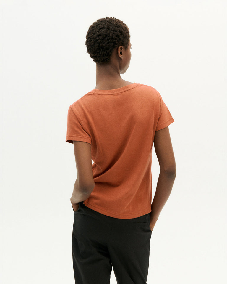 CAMISETA REGINA HEMP - CLAY RED