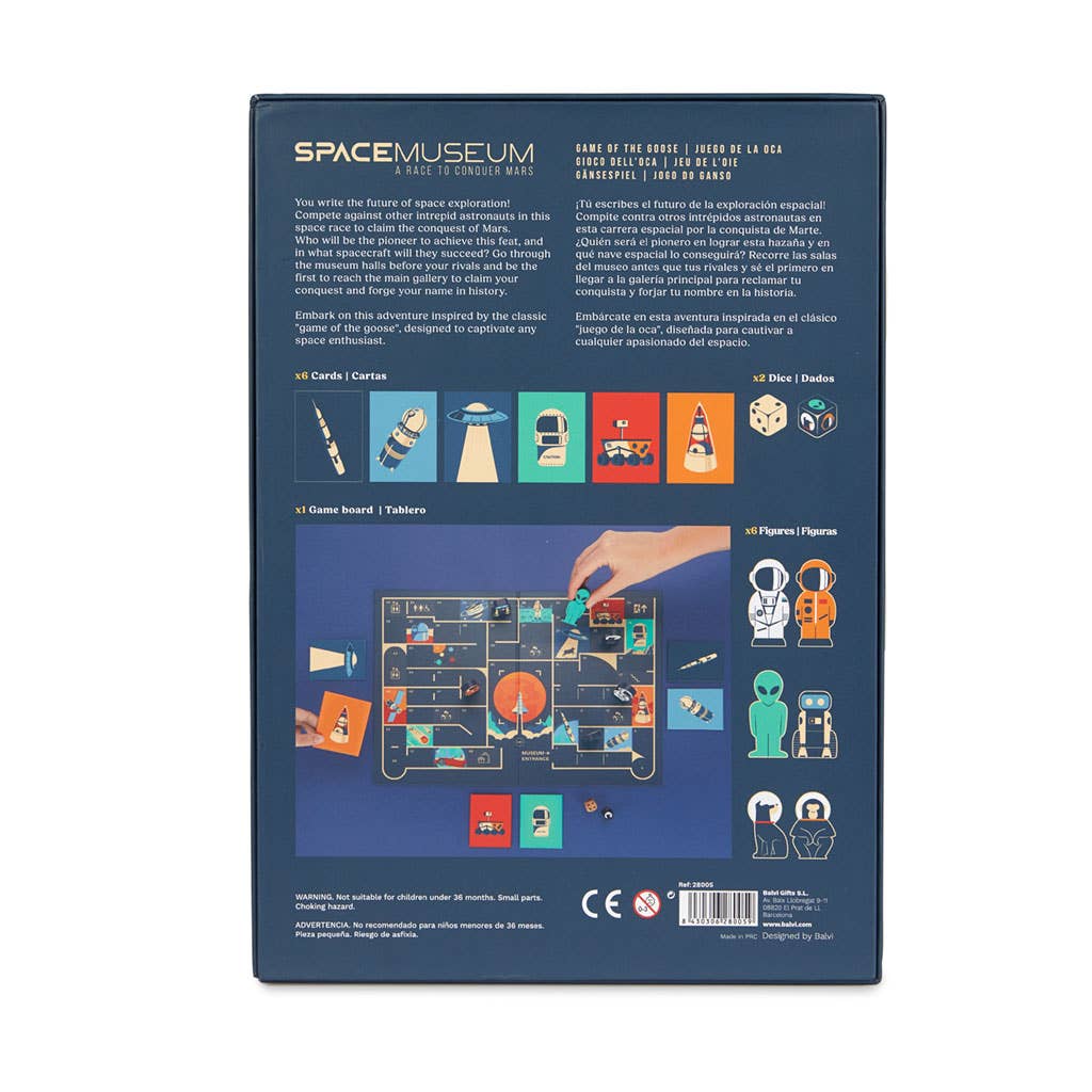 Juego de mesa Space Museum madera/cartón
