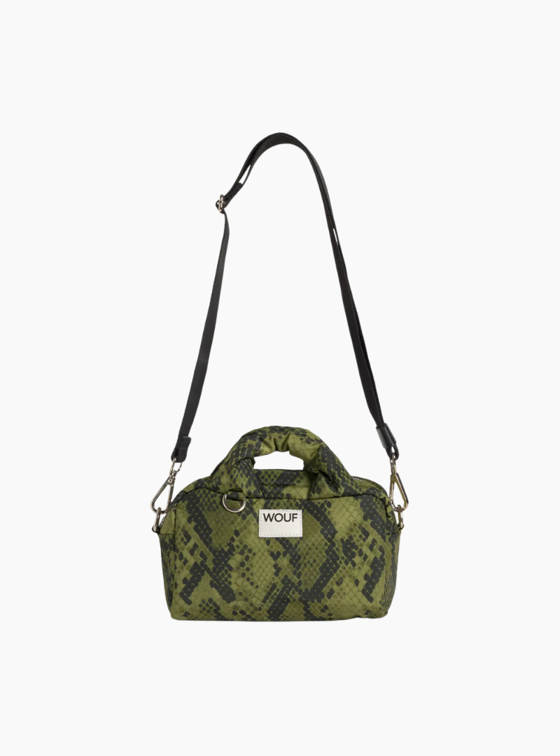 Bolso Cobra Bowling Bag Wouf reciclado con asas acolchadas y correa cruzada