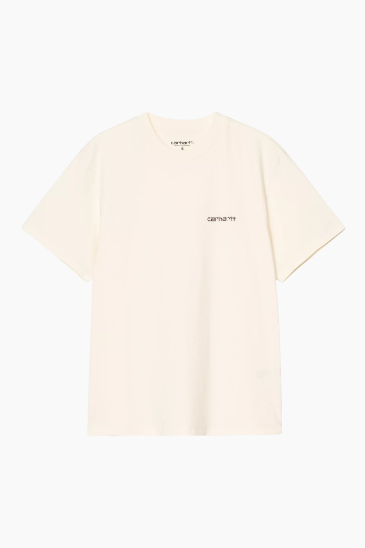 Camiseta Carhartt WIP W S/S Script Embroidery color Cinnerus Cozy Purple