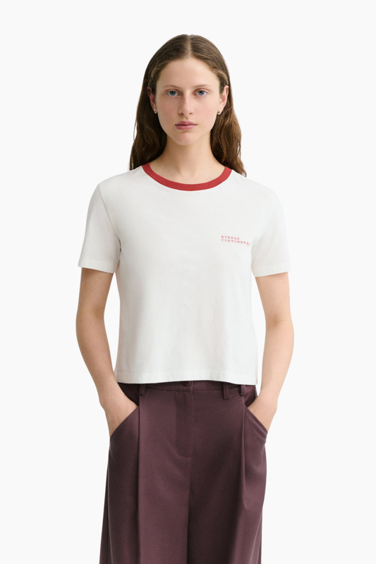 Camiseta Costumbres Zowie de Thinking Mu para mujer en algodón orgánico con ilustración original