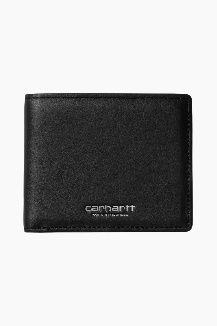 Cartera Vegas Billfold Wallet Black Silver Carhartt WIP piel