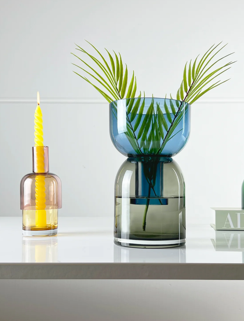 Jarrón Flip Vase Medium - blue gray