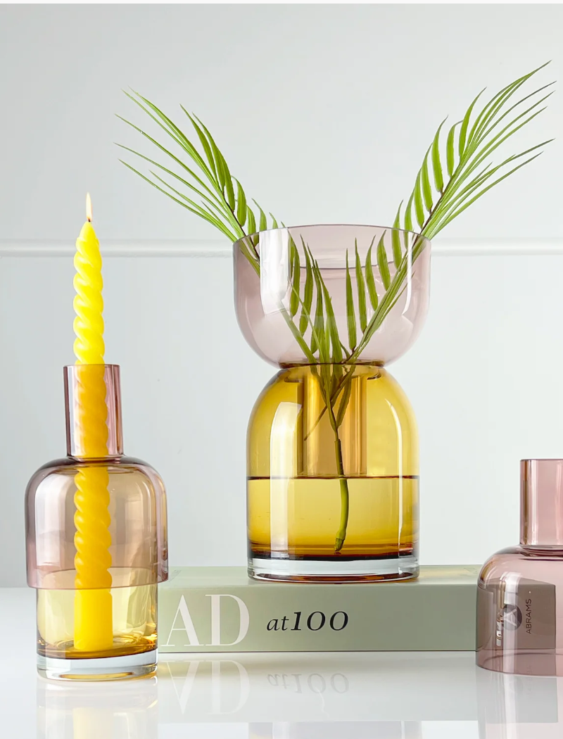 Jarrón Flip Vase Medium - yellow pink