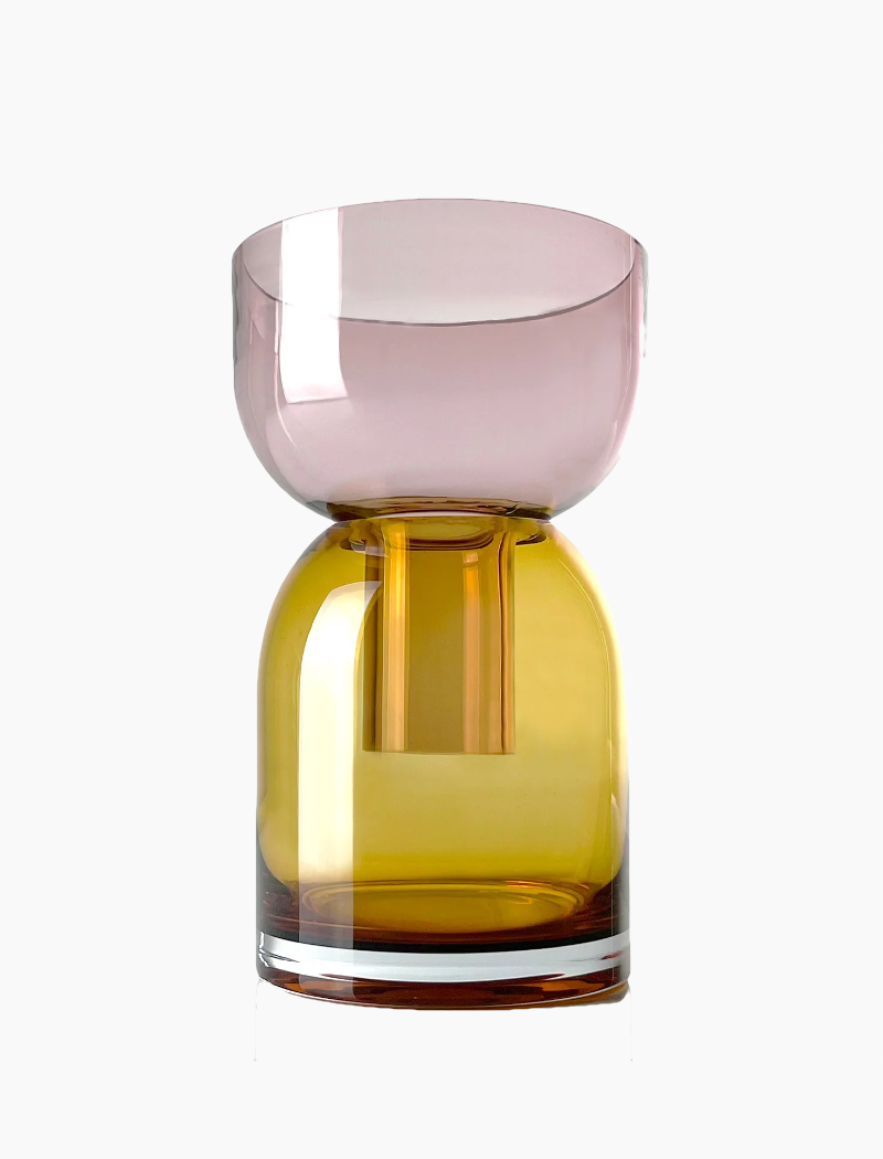 Jarrón Flip Vase Medium - yellow pink