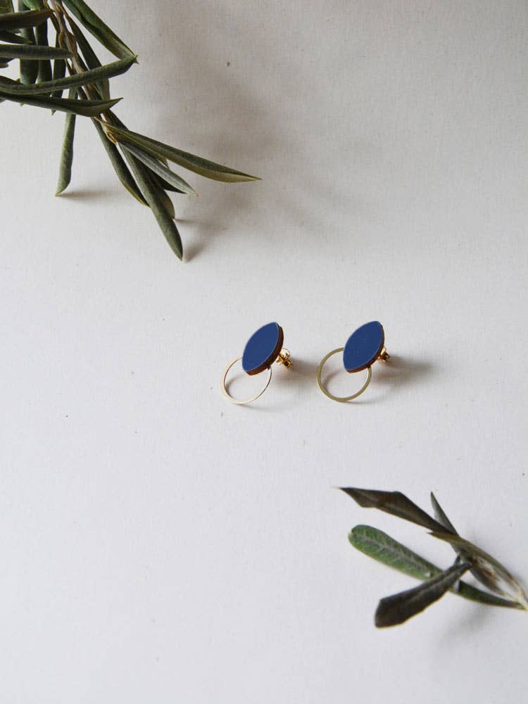 Pendientes Olivia - verde azul claro