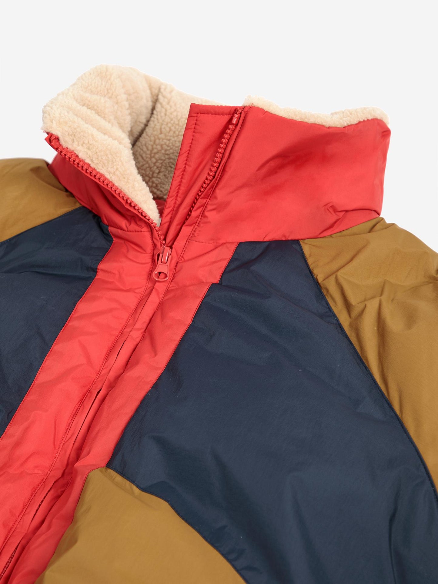 Anorak acolchado color block