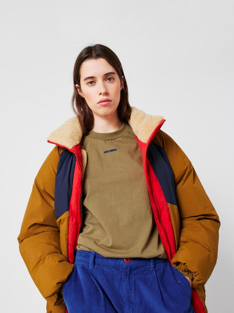 Anorak acolchado color block