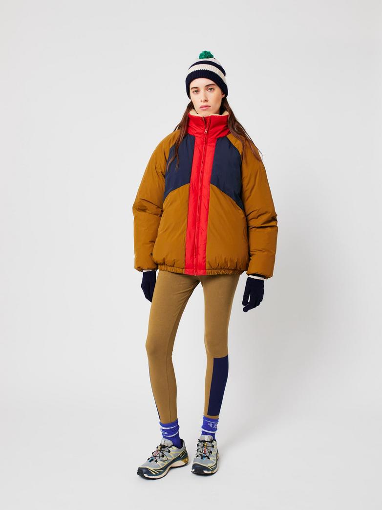 Anorak acolchado color block