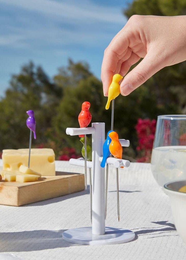 Tenedores para aperitivo Birdies (6 uds.)
