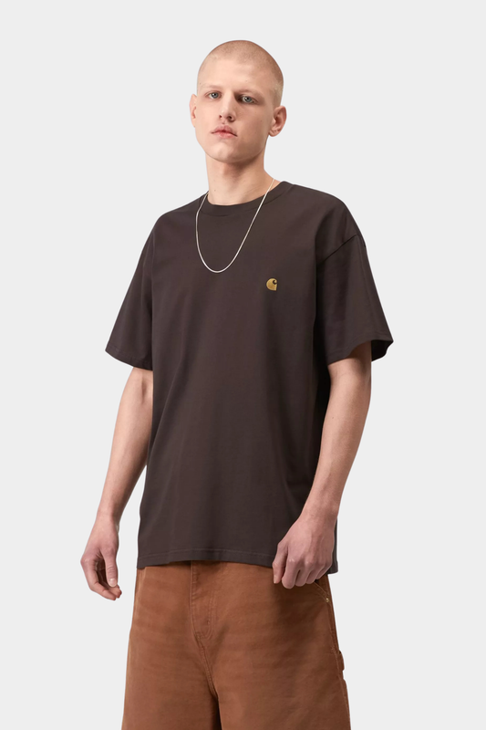 Camiseta Carhartt S/S Chase Shale / Gold