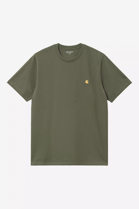Camiseta Carhartt S/S Chase Leaf / Gold