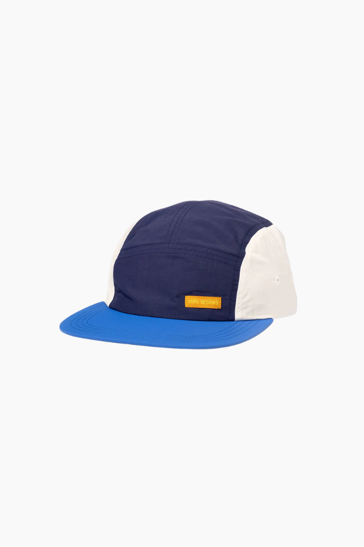 Gorra Topo Designs Nylon Camp Hat Midnight Cobalt azul 5 paneles