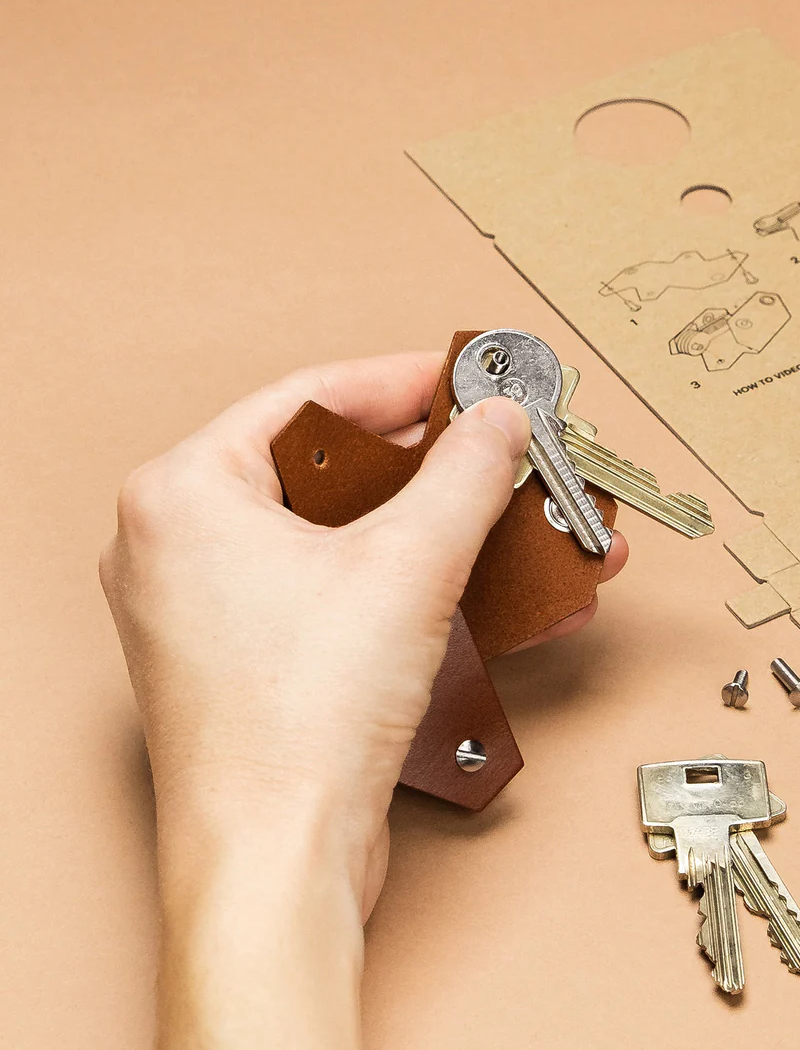 LLavero Keyfolder - Cognac Premium