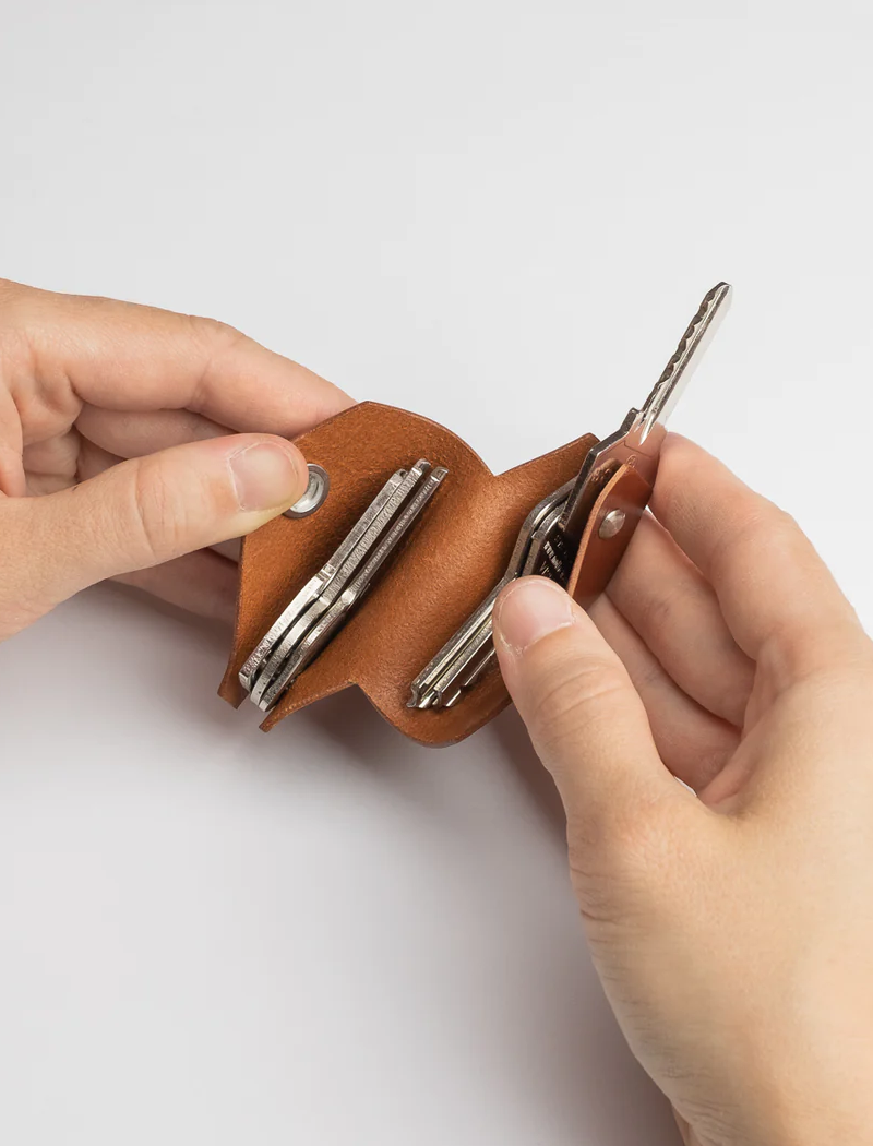 LLavero Keyfolder - Cognac Premium