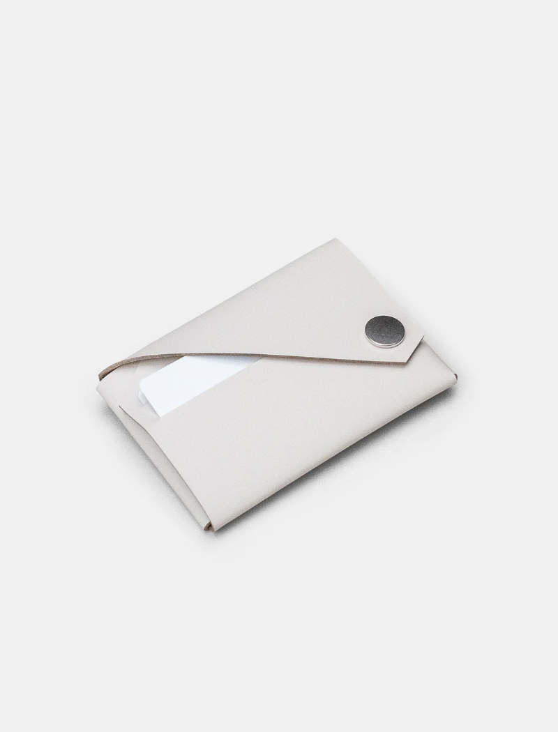 Cartera Lemur Wallet - light grey recycled leather