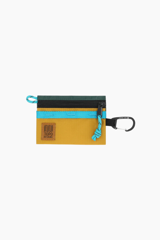 Monedero Topo Designs Mountain Accessory Bag Mustard Forest con arnés