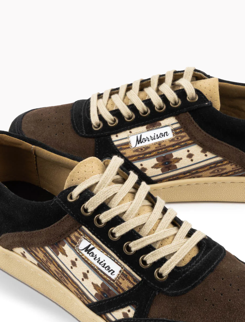 Zapatillas Alabama Negro Smith Vainilla