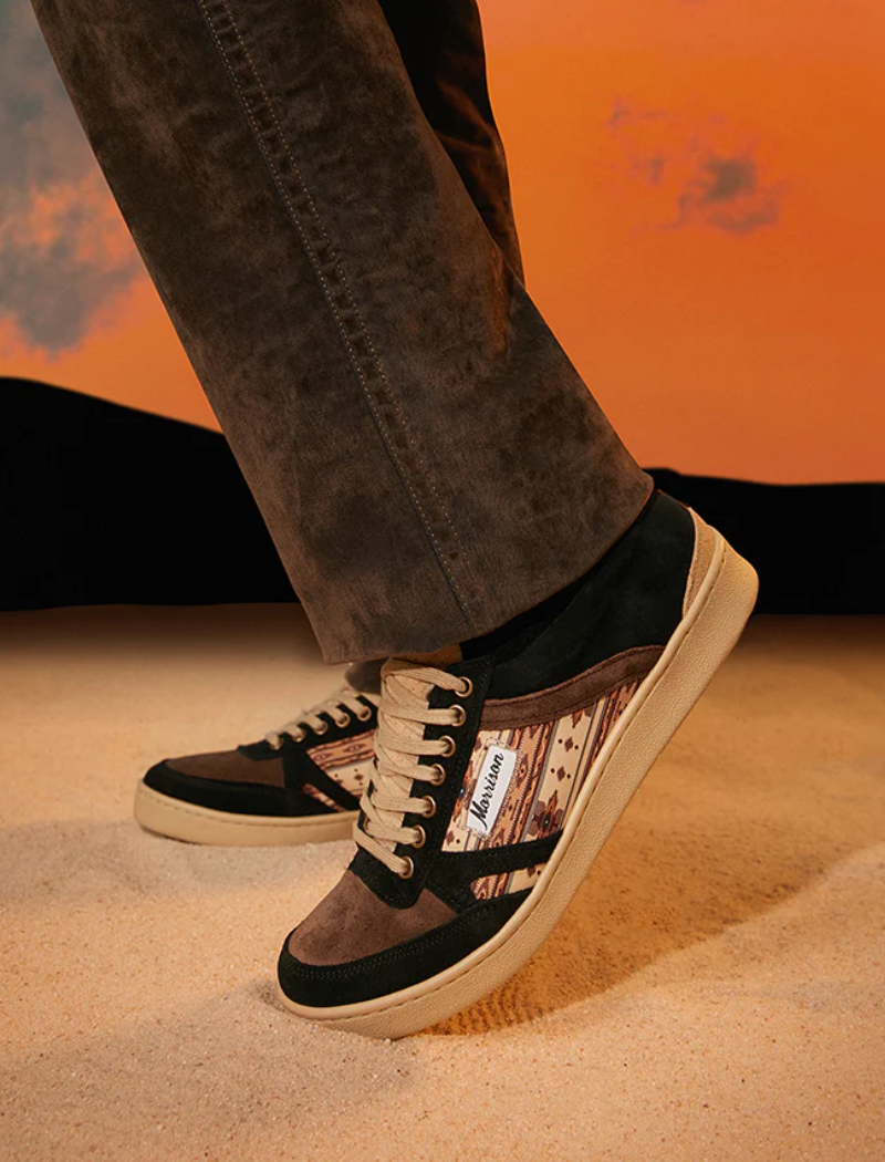 Zapatillas Alabama Negro Smith Vainilla