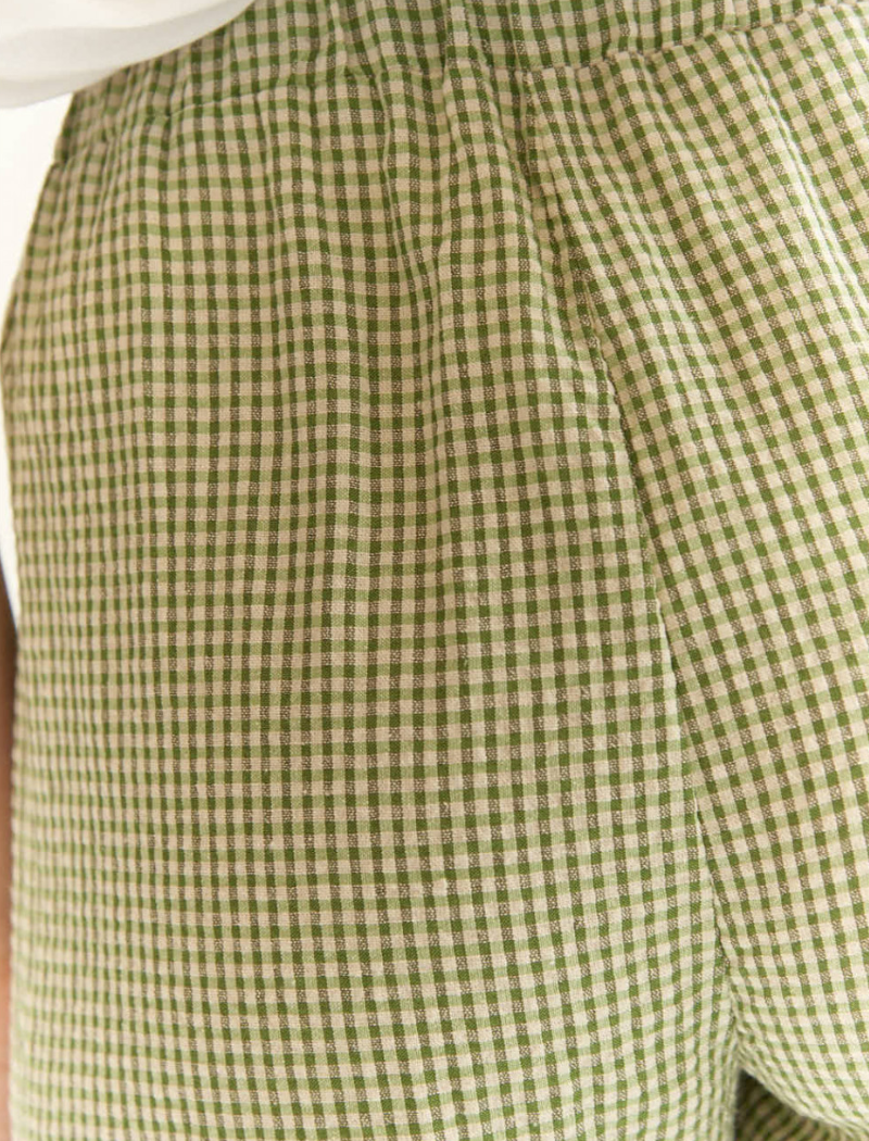 Pantalón Ilia vichy - verde