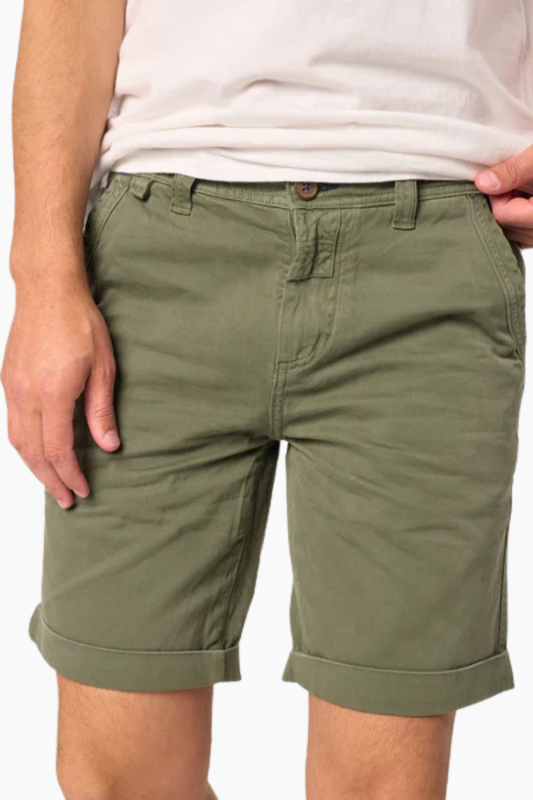 pantalon corto billybelt first horizon khaki hombre algodon organico