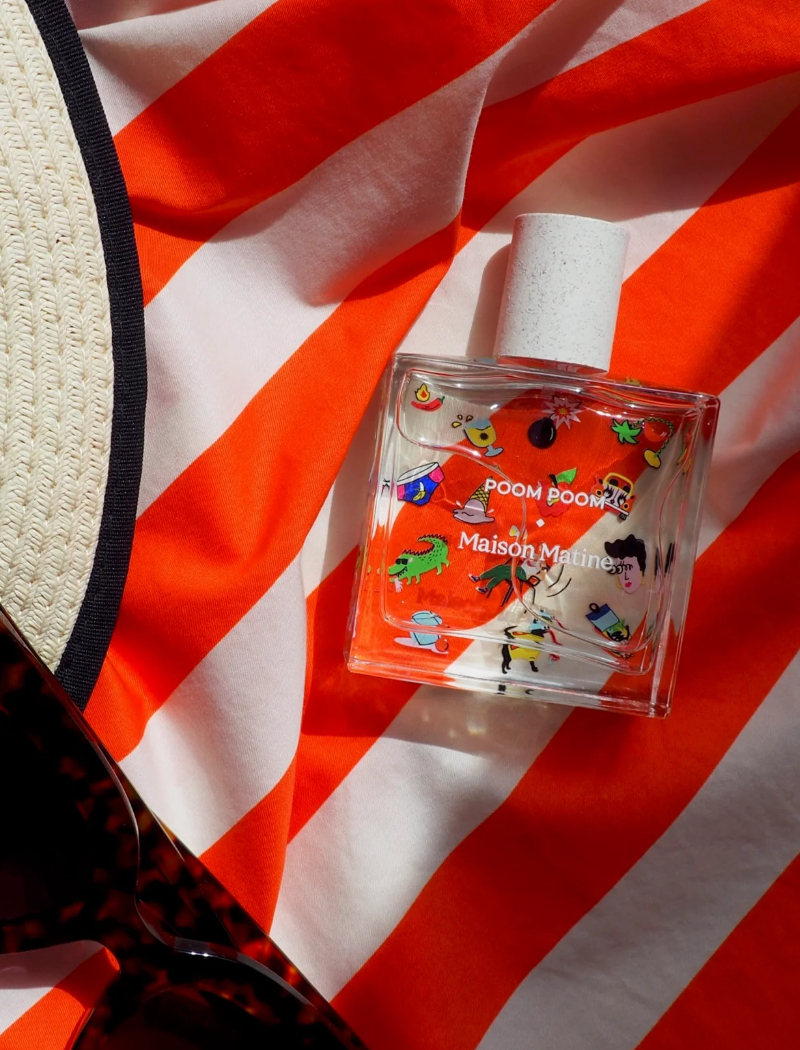 Perfume Poom Poom de Maison Matine con notas de kiwi, rosa y sándalo