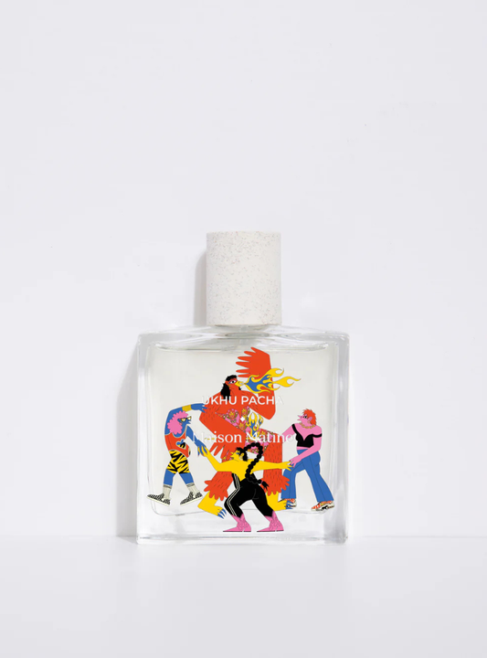Perfume Ukhu Pacha de Maison Matine 50 ml con notas de coco, flores blancas, vainilla y rocío marino unisex