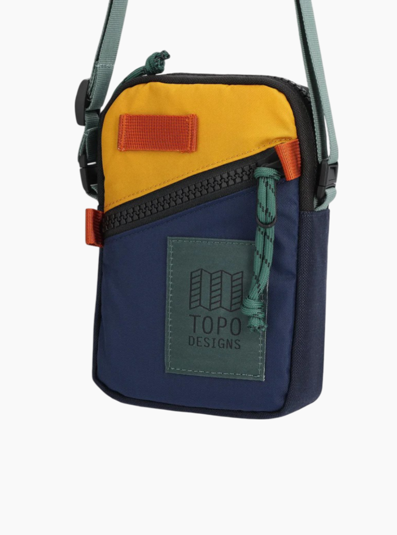 BANDOLERA RIÑONERA MINI - Navy / Mustard