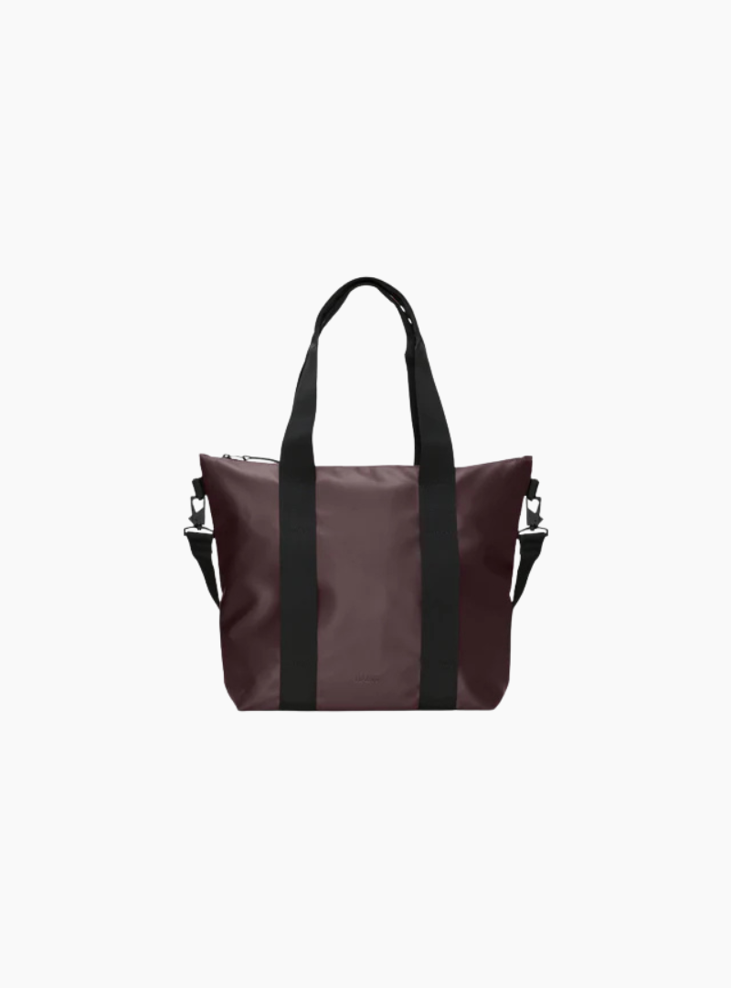 Rains Tote Bag Mini impermeable color Depth con cremallera y correa ajustable