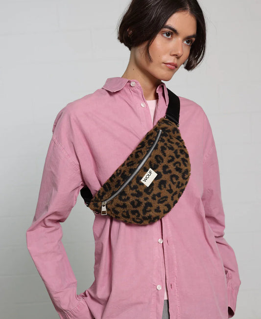 Riñonera Simona Waistbag Wouf reciclada en tejido jacquard