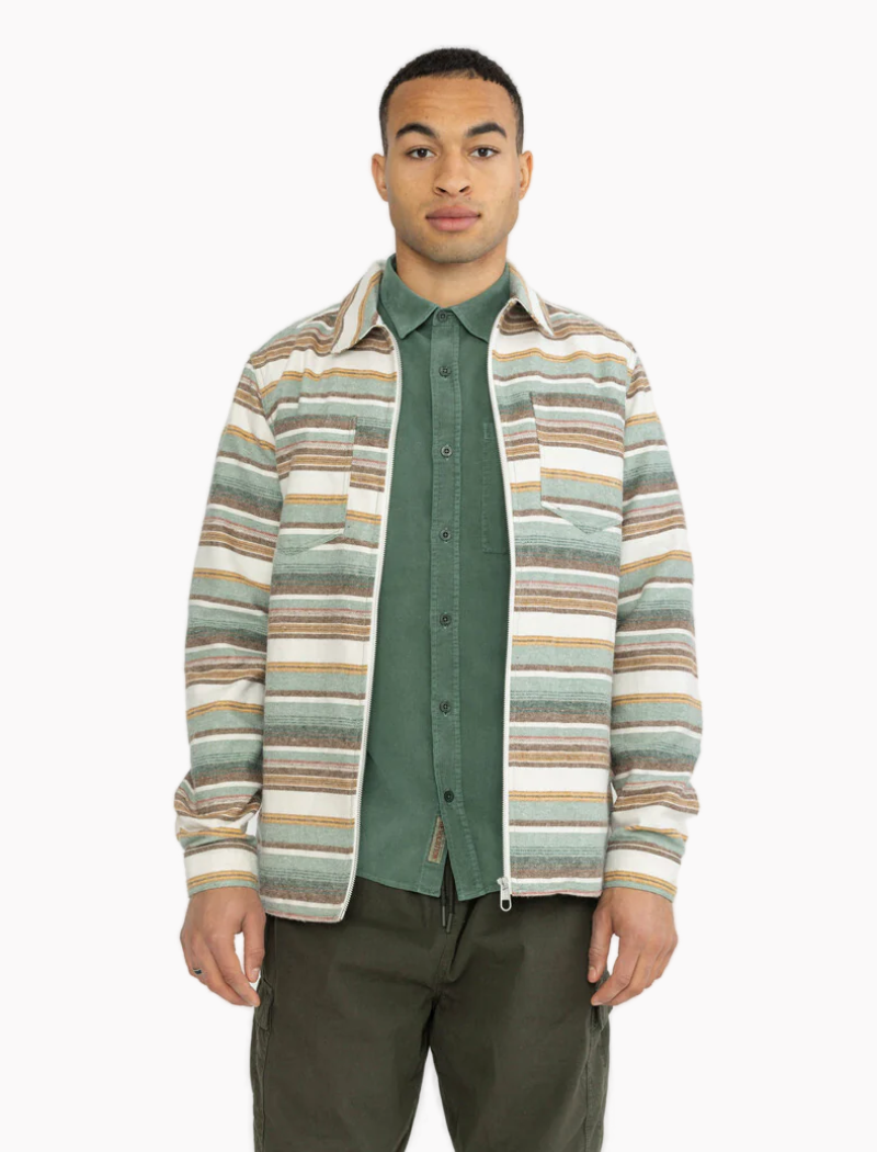 Sobrecamisa con cremallera multi - verde
