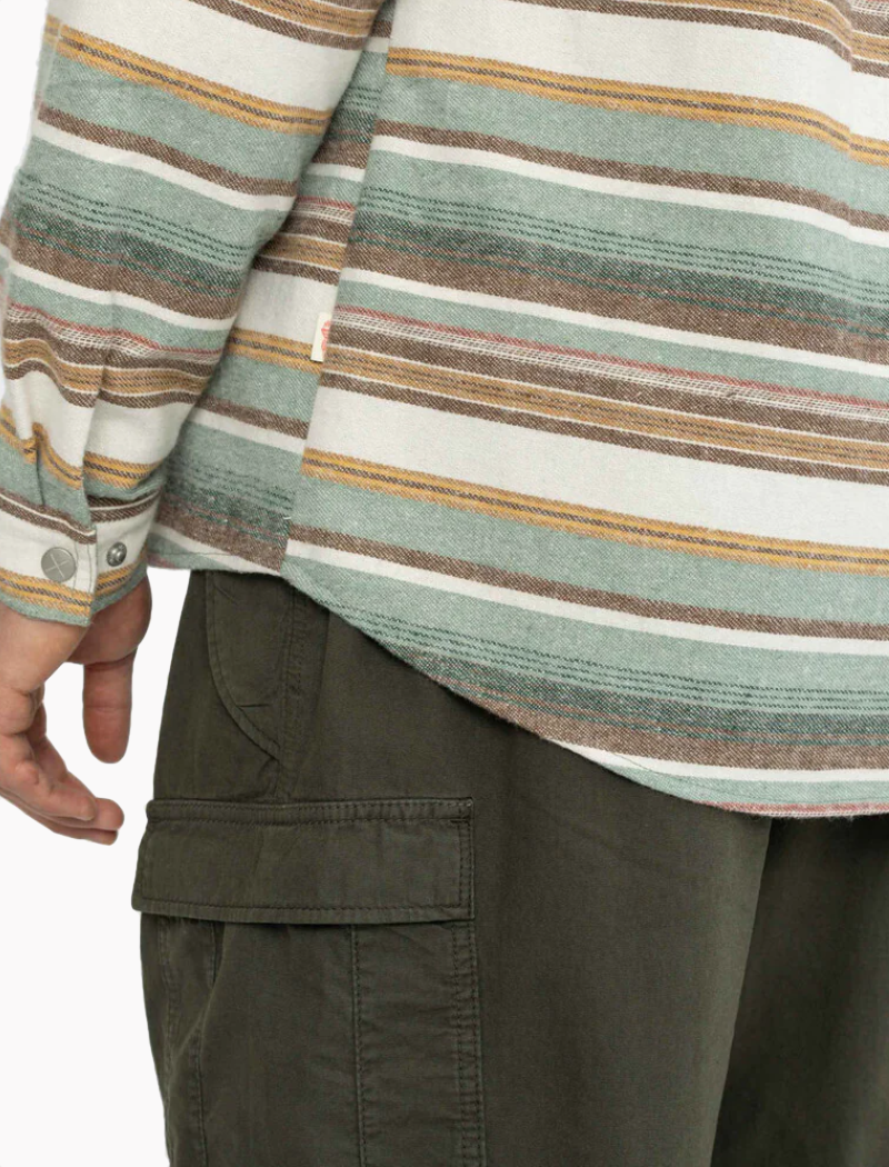 Sobrecamisa con cremallera multi - verde