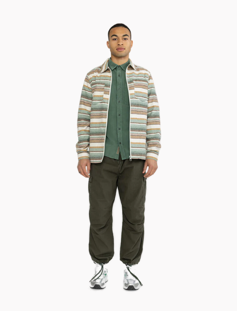 Sobrecamisa con cremallera multi - verde