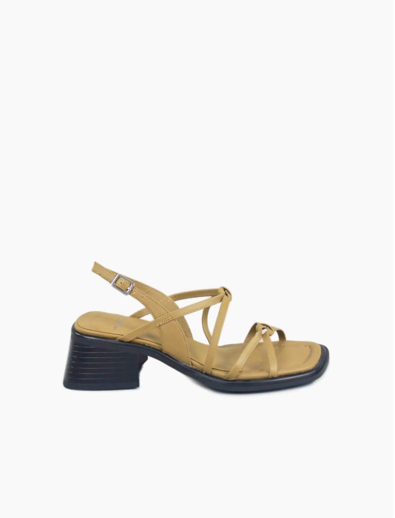 sandalia piel vagabond ines verde oliva mujer