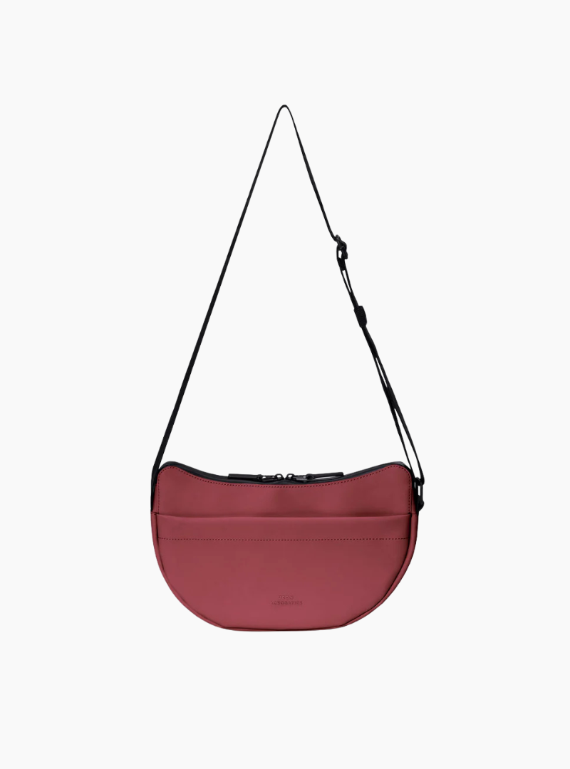 Bolso Ucon Acrobatics Alva Medium Burgundy vegano resistente al agua con bolsillos y correa ajustable
