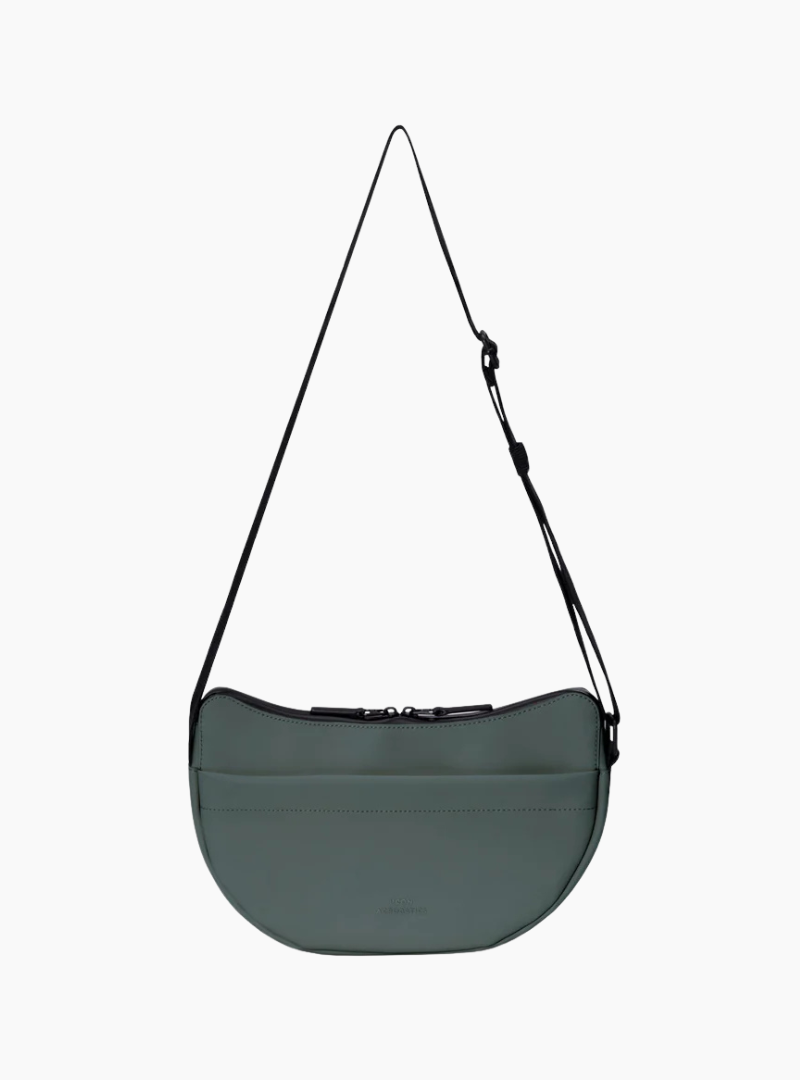Bolso Ucon Acrobatics Alva Medium Pine Green vegano resistente al agua con bolsillos y correa ajustable