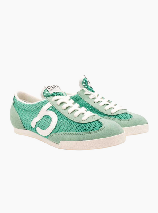 Zapatillas Duuo Strabe 13 Verde Agua para mujer fabricadas en España con malla reciclada y materiales veganos