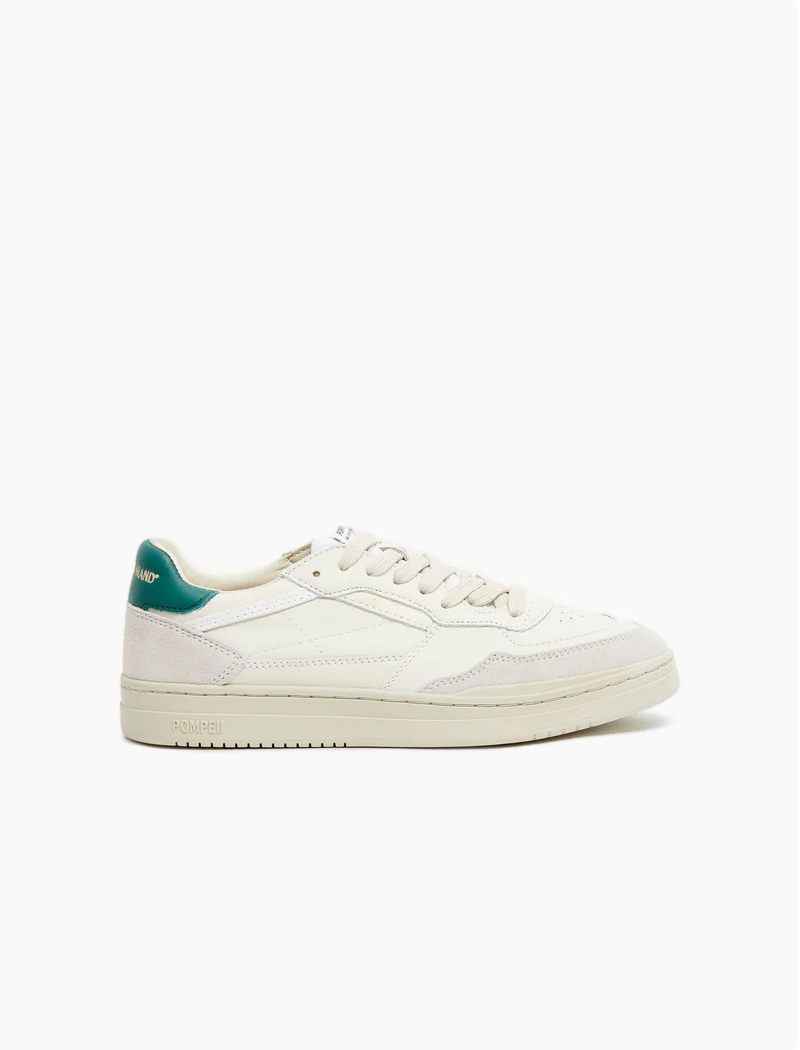 zapatillas pompeii elan leather ecru pine