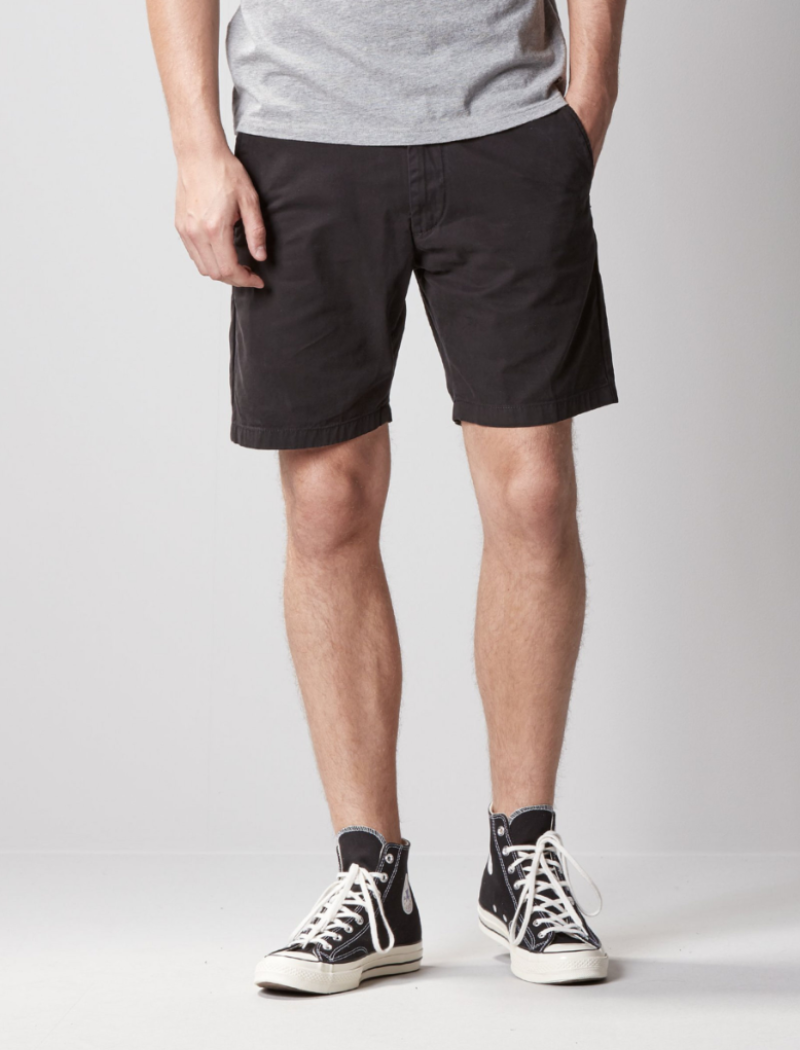 Bermudas John short - black (garment dyed)